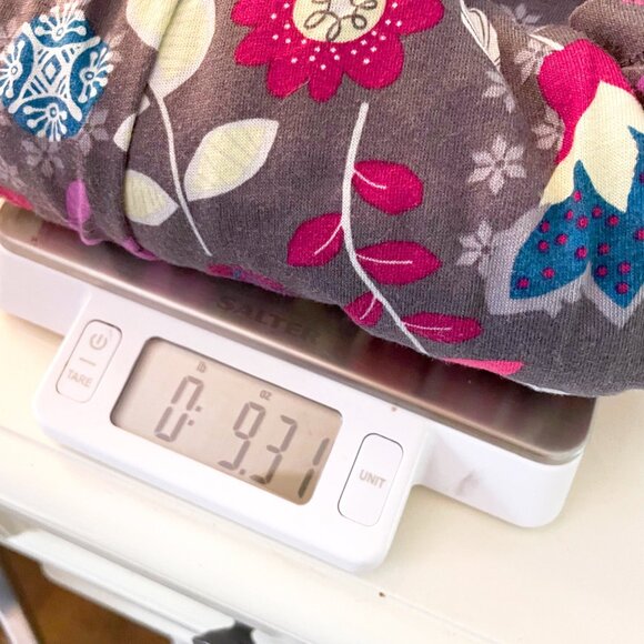 Hanna Andersson Gray Floral Dress, Size 12 - Picture 4 of 4